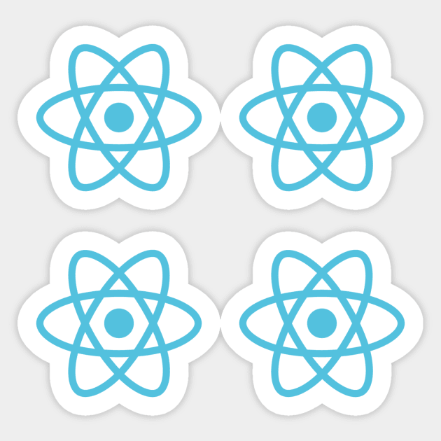 React JS Logo Stickets Sticker by hipstuff